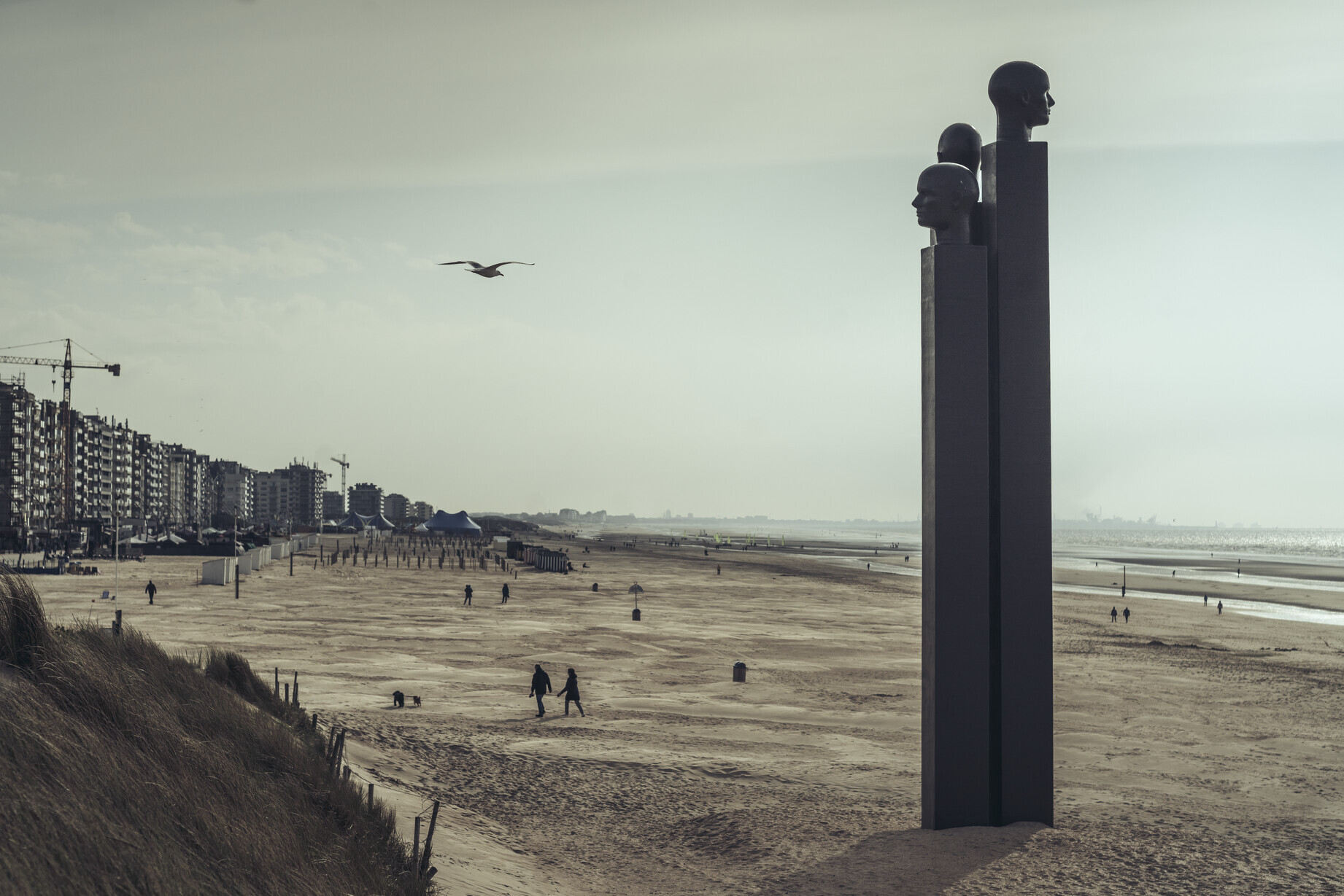 Lage resolutie De Drie Wijsneuzen van De Panne Jos de Gruyter en Harald Thys foto Jimmy Kets